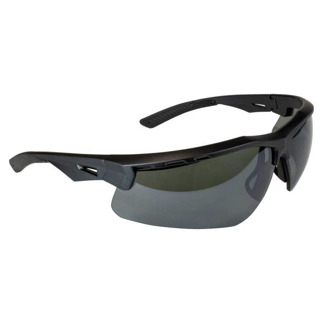 Radians Thraxus™ Safety Eyewear- Black Metal Frame - Smoke Polarized Lens