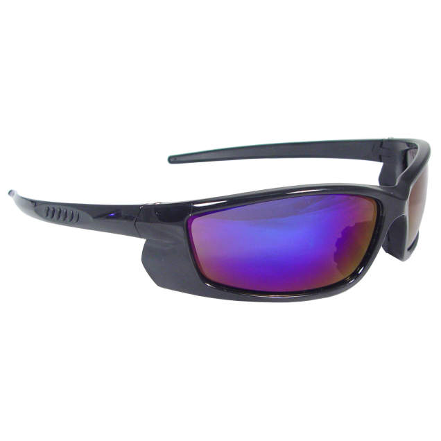 Radians Voltage™ Safety Eyewear - Black Frame - Electric Blue Lens