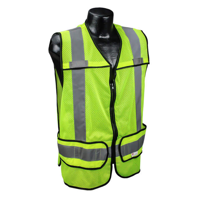 Radwear USA LHV-5-PC-ZR Class 2 Breakaway Vest - Green - Size M-XL