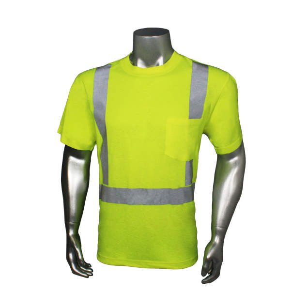 Radwear USA Hydrowick Short Sleeve Solid Safety T-Shirt - Green - Size M