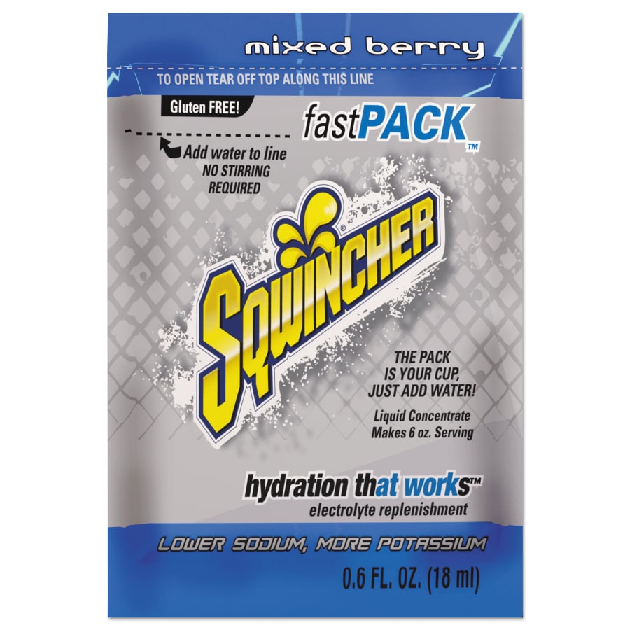 Sqwincher 6OZ FASTPACK MIXED BERRY4PKS/200CS