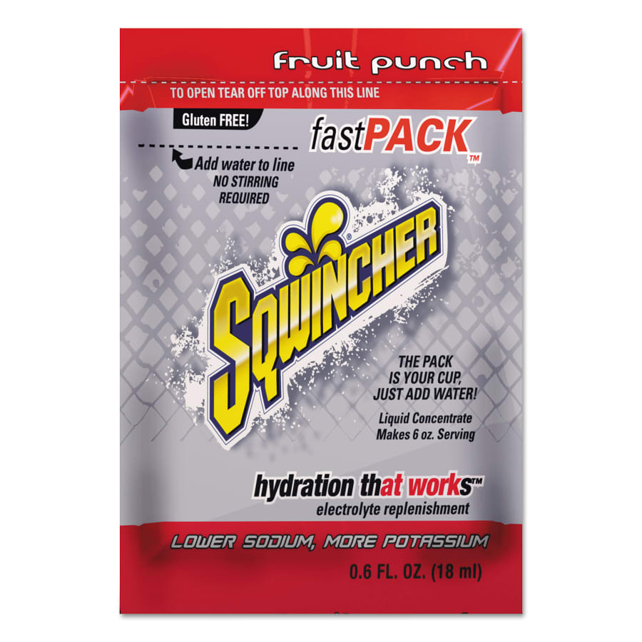 Sqwincher 6OZ FASTPACK FRUIT PUNCH4PKS/200CS