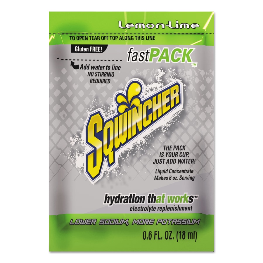 Sqwincher 6OZ FASTPACK LEMON LIME4PKS/200CS
